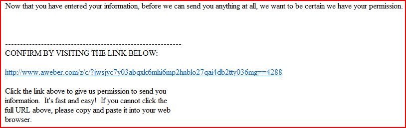 Confirm your Request