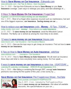 save money on car insurance