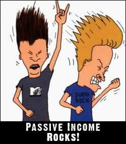 passive income rocks - Beavis and Butthead Rock