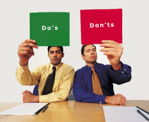 do's and don'ts of a home based business
