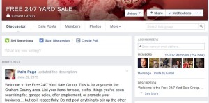 Make money with facebook yard sale groups